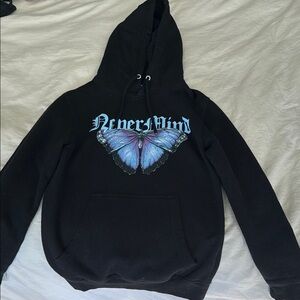 Black and Blue Graphic Hoodie